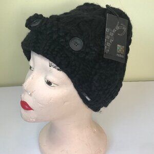 Nobis NEW DAKOTA Wool Knit Toque Beanie Hat Boho Cable Knit Sweater Wool Sweater